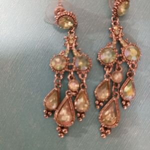 Elegant Gold Chandelier Earrings